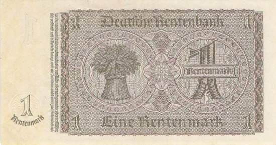 1 Rentenmark 1937 ro.166b Q